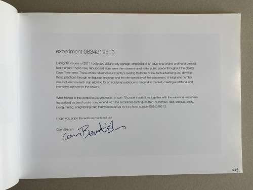 Experiment 0834319513 by Conn Bertish (Signed)
