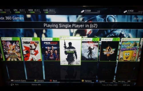 *** XBOX 360 WITH 36 LATEST GAMES// CONTROLLER// POWER SUPPLY
