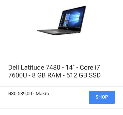 ***MONSTER SPECS** DELL LATITUDE E7480// i7 late 7th Gen// 8 GB RAM// 512 SSD// 4G LTE// FHD 13.3"