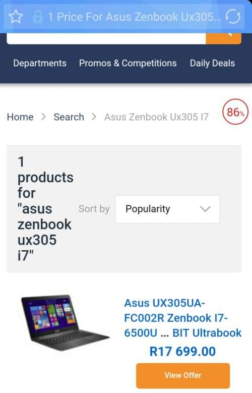 *** ULTRA SLIM ASUS ZENBOOK i5 6th Gen//4GB RAM//128GB SSD BUSINESS CLASS ULTRABOOK