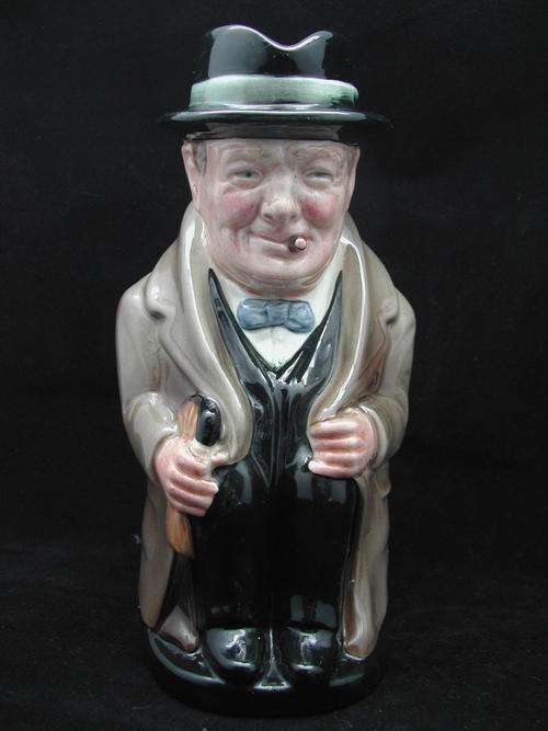 Large Royal Doulton Churchill Character Jug, 23 cm