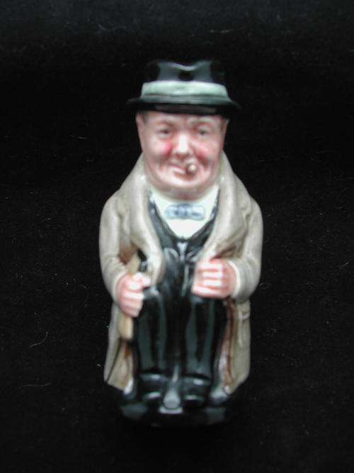 Small Royal Doulton Churchill Character Jug, 10 cm
