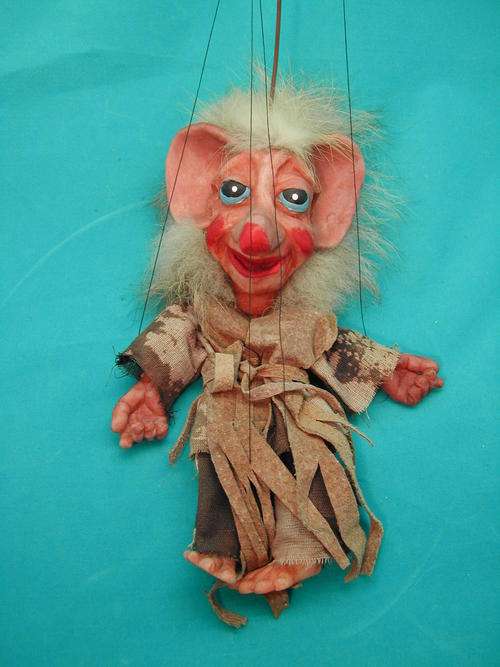 Vintage Troll Marionette