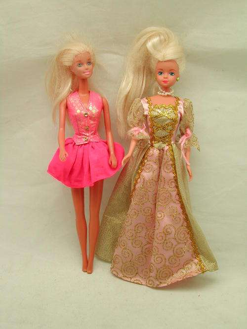 Pair Barbie Style Dolls