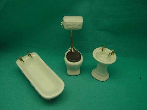 Dolls House Bathroom Suite : 1:12 Scale