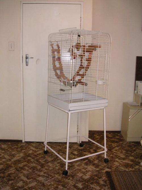 BIRD CAGE AND STAND