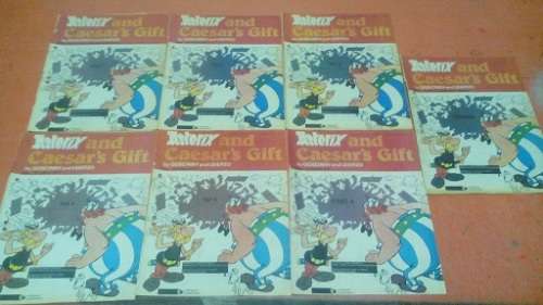 VINTAGE-1977-ASTERIX AND CAESAR'S GIFT-PART1-PART6+CONCLUSION-BY GOSCINNY AND UDERZO-COMICS INTACT-