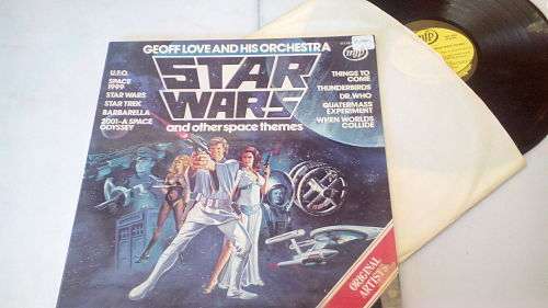 geoff love and his orchestra-Star Wars and other space themes-lp/vinyl/cover/sleeve-vg condition