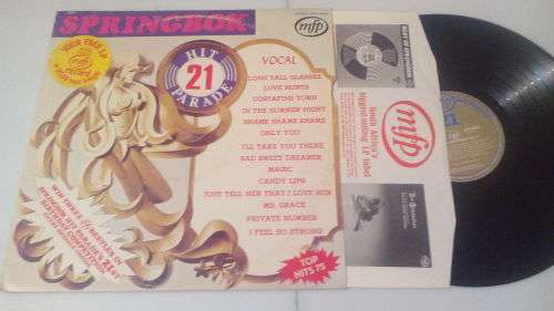 springbok hit parade 21-DOUBLE lp/vinyl/sleeve/cover in g++/vg condition