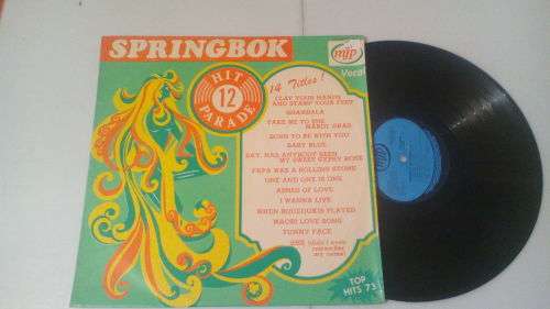springbok hit parade 12-lp/vinyl/sleeve/cover in vg condition