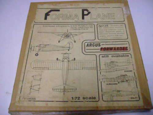 argus f24-by forma plane-1/72 scale-complete kit