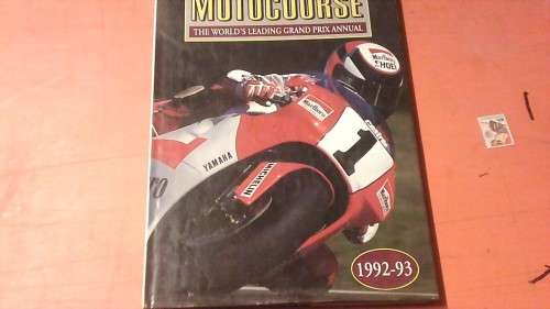 motocourse-1992-93-the world's leading grand prix annual-hardcover book in very good condition