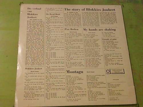 David Kramer (2)-The Story Of Blokkies Joubert-Vinyl, LP, Album