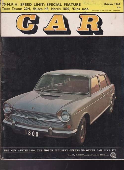 car magazine-october 1966