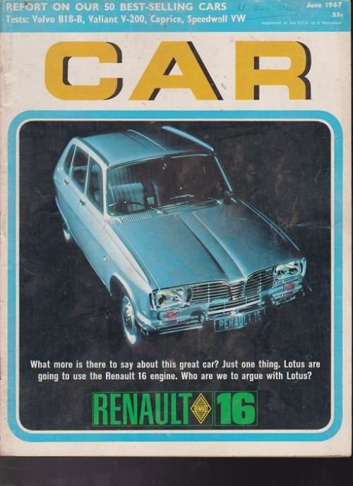 car magazine-june 1967-100% in tact-see scan-vintage
