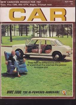 car magazine-april 1967-100% in tact-see scan-vintage
