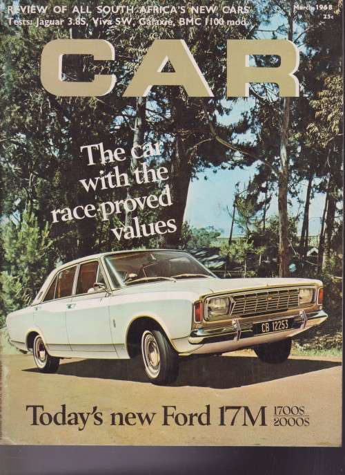 car magazine-march 1968-100% in tact-see scan-vintage