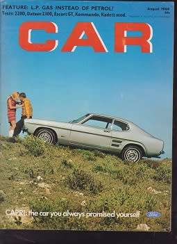 car magazine-aug 1969-100% in tact-see scan-vintage