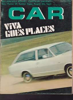 car magazine-february 1968-100% in tact-see scan-vintage