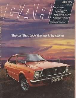 car magazine-july 1975-100% in tact-see scan-vintage