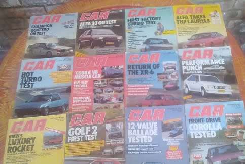 FULL SET CAR MAGAZINES 1984