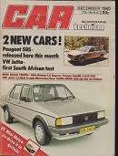 CAR MAGAZINE-DEC 1980-SEE  SCAN-VERY GOOD CONDITION