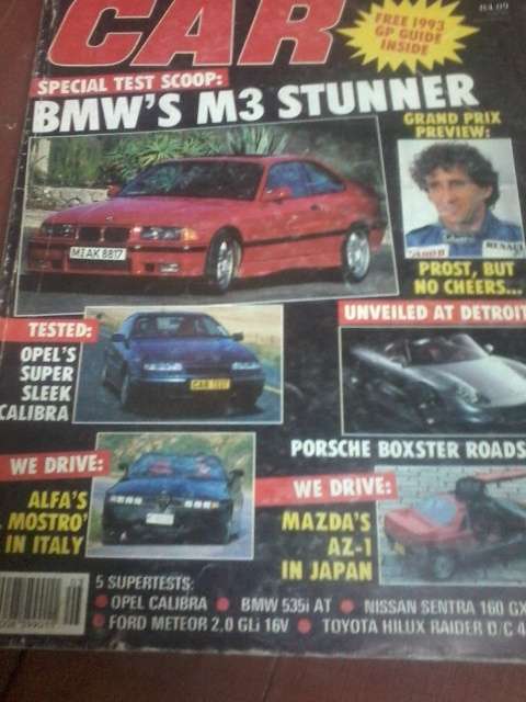 CAR MAGAZINE-MARCH 1993- GOOD CONDITION