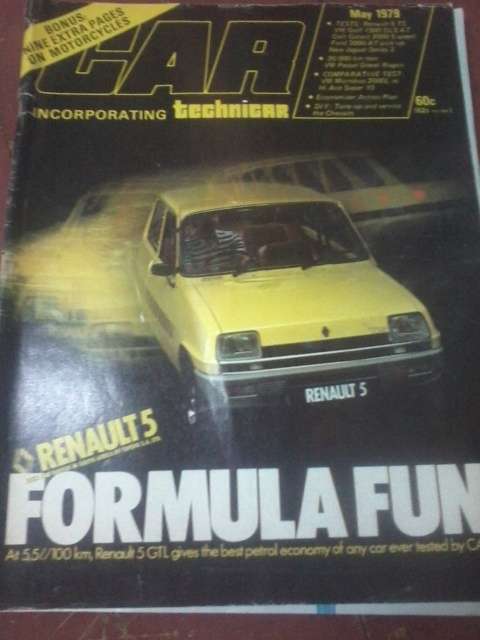 CAR MAGAZINE-MAY 1979-VINTAGE- GOOD CONDITION