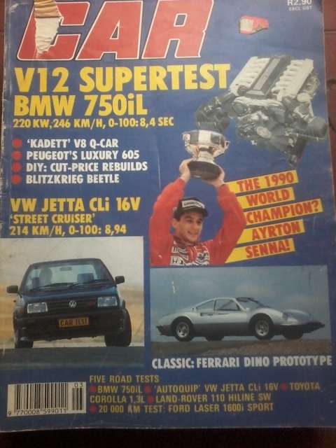 CAR MAGAZINE-MARCH 1990- GOOD CONDITION