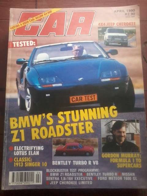 CAR MAGAZINE-APRIL 1990- GOOD CONDITION