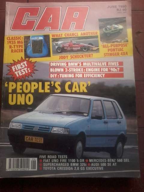 CAR MAGAZINE-JUNE 1990- GOOD CONDITION