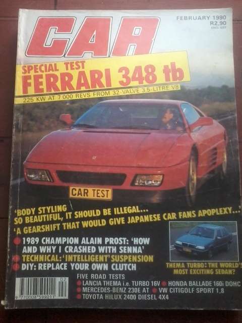 CAR MAGAZINE-FEB 1990- GOOD CONDITION