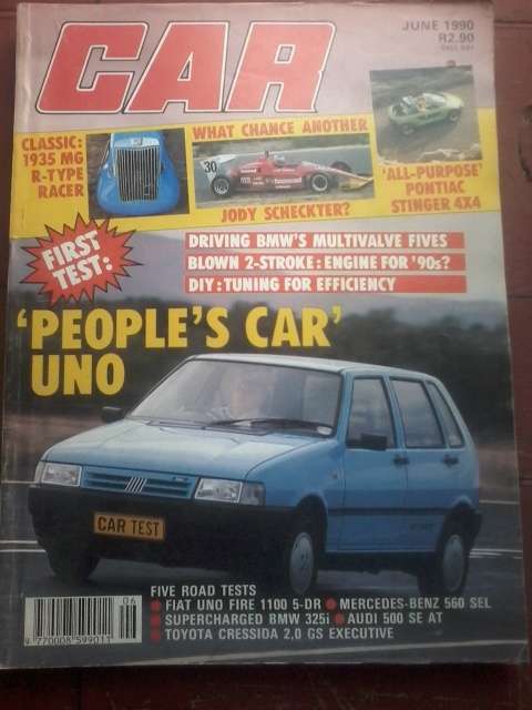 CAR MAGAZINE-JUNE 1990- GOOD CONDITION