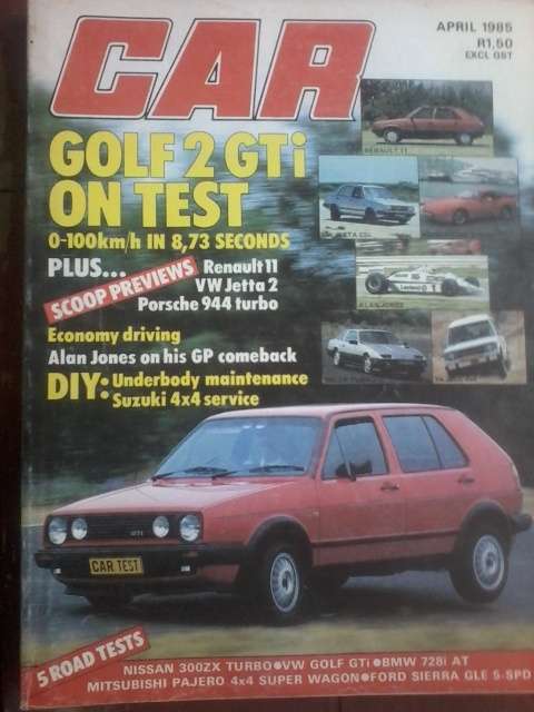 CAR MAGAZINE-APRIL 1985- GOOD CONDITION