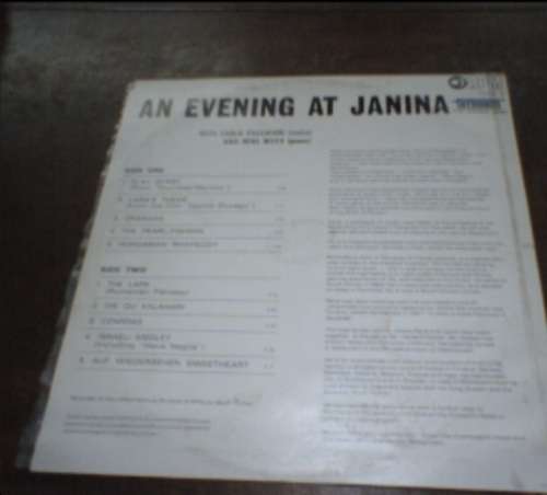 AN EVENING AT JANINA WITH CARLO PACCHIORI-LP/vinyl