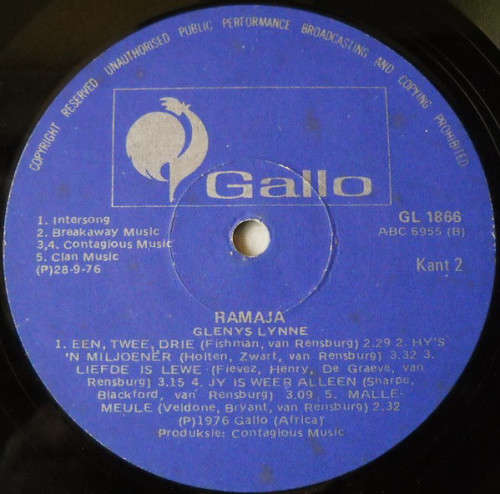 Glenys Lynne-RAMAJA-Vinyl, LP, Album