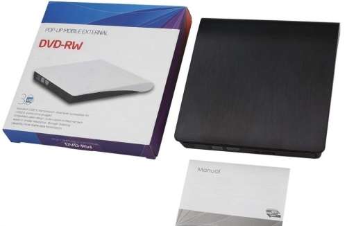 Mobile External USB 3.0 CD DVD-RW Burner DVD Writer Drive Plug And Play For Laptop / Desktop PC
