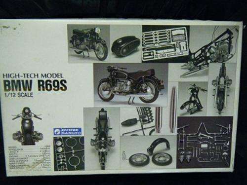BMW R69S-HIGH TECH MODEL-GUNZE SANGYO-SEMI BUILT-FULLY DIE CAST MODEL-1:12 SCALE