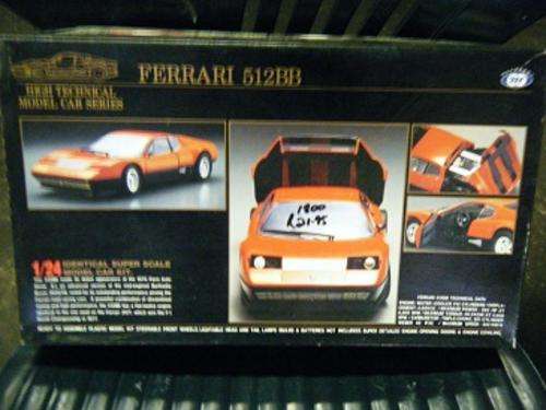 R/LT-FERRARI 512BB-HIGH TECHNICAL MODEL CAR SERIES-1:24 SCALE-CAR CAN BE MOTORIZED-SEMI BUILT-5%
