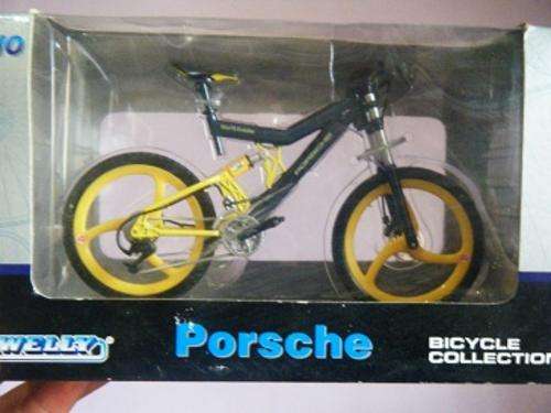 PORSCHE-BICYCLE COLLECTION-BY WELLY-1:10 SCALE-IN MINT CONDITION+BOX