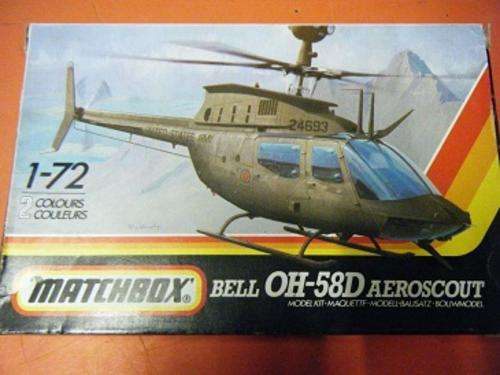 MATCHBOX-PK43-BELL OH-58D AEROSCOUT-1:72 SCALE