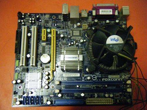 MOTHERBOARD AND CPU-INTEL 1.8GHZ-100%WORKING-FOXCON 45CMX-45GMX SERIES