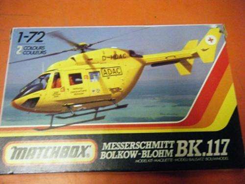 MESSERSCHMITT BOLKOW-BLOHM BK117-MATCHBOX-1:72 SCALE