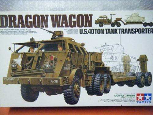 DRAGON WAGON-U.S. 40 TON TANK TRANSPORTER-BY TAMIYA-1:35 SCALE