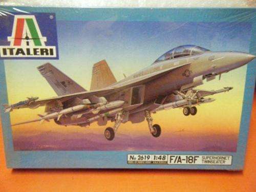 REDUCED!!!!F/A-18F SUPER HORNET TWINSEATER-BY ITALETRI-1:48 SCALE-BOX STILL SEALED
