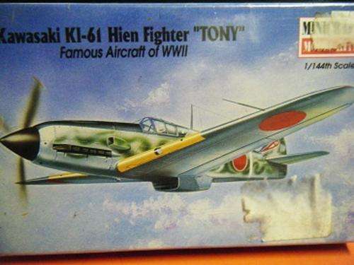 KAWASAKI KI-61 HIEN FIGHTER ''TONY''-FAMOUS AIRCRAFT OF WWII-BY MINICRAFT-1:144 SCALE-SEALED