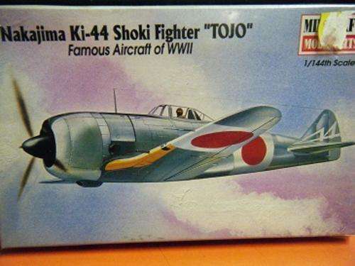 NAKAJIMA KI-44 SHOKI FIGHTER  ''TOJO''-FAMOUS AIRCRAFT OF WWII-BY MINICRAFT-1:144 SCALE-SEALED