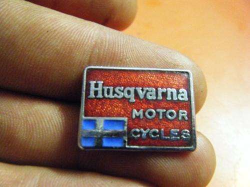 BADGE-HUSQVARNA MOTOR CYCLES-2.4cm x 2cm-AS PER PHOTO