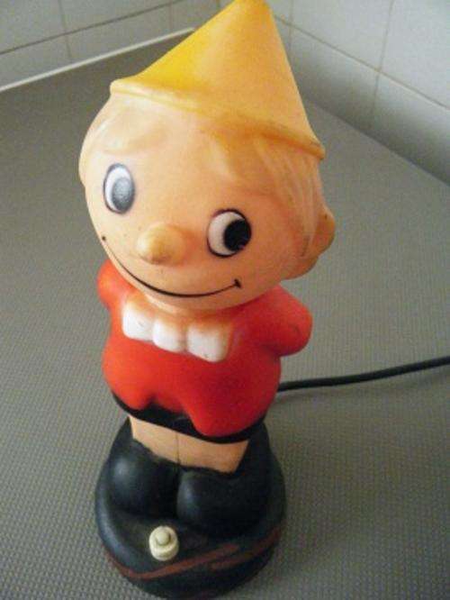 PINOCCHIO BED LAMP-VERY RARE-CRAZY R1 START-WORKS