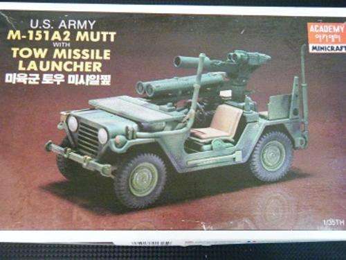 crazy sale!!!!!PRICE DEDUCED--SALE!!!M-151 A2 MUTT WITH TOW MISSILE LAUNCHER-BY ACADEMY-1:35 SCALE
